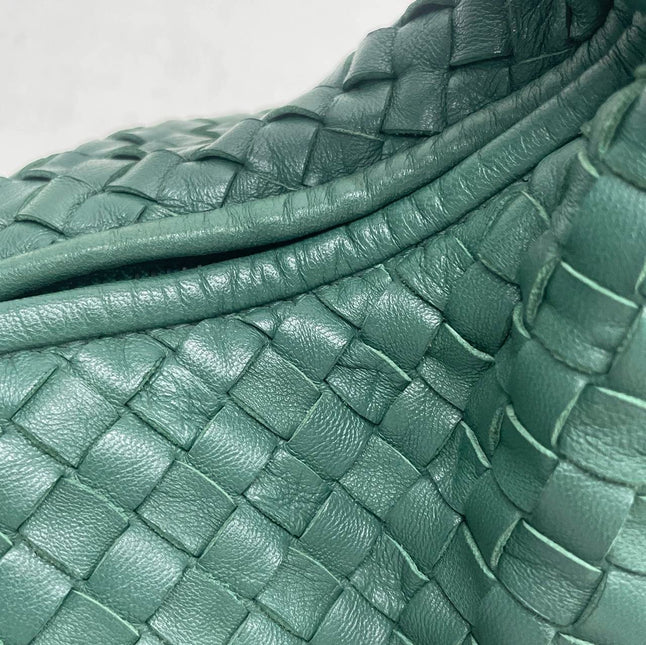 Bottega Veneta Veneta Hobo Large Dark Green 47cm Lambskin Leather