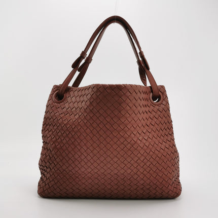 Bottega Veneta Garda Burgundy Intrecciato Nappa Leather Large 33cm