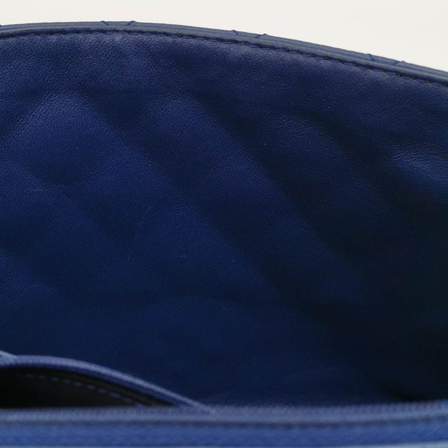 Sold Chanel Classic Flap Large Navy Blue Caviar Leather Silver-tone Hardware