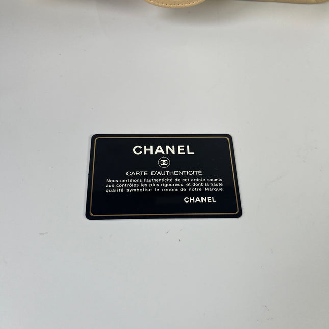 Chanel Timeless Classic Flap Medium Beige Caviar Leather Gold Hardware, 2009-2010