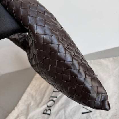 Bottega Veneta Hop Hobo Small Leather Chocolate Brown