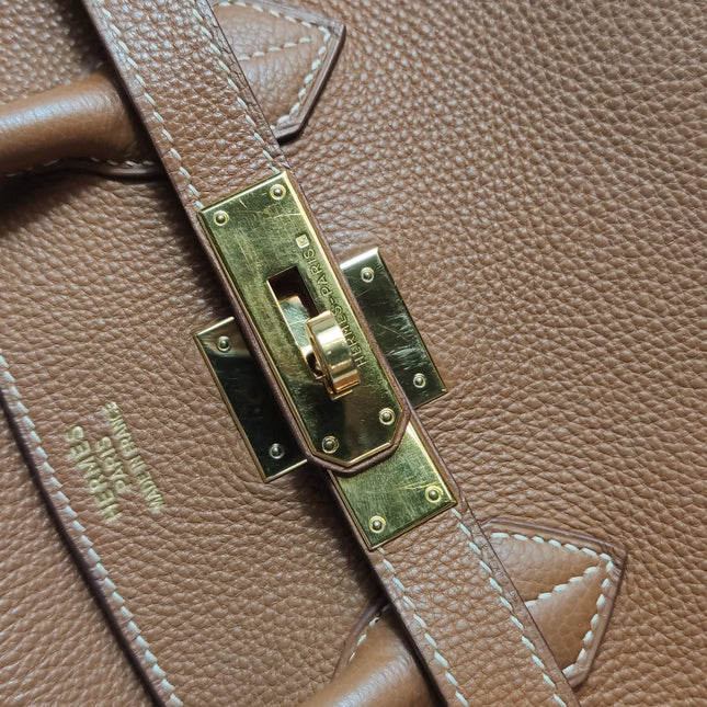 Hermès Birkin 35 Togo Leather 37 Gold Gold Hardware 2000