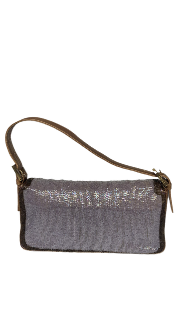 Sold FENDI Baguette Glitter beads Lilac
