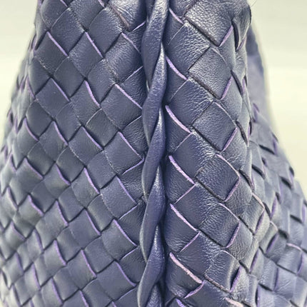 Bottega Veneta Hobo Bag Lambskin leather Navy Medium 47cm