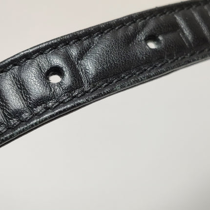 Fendi Baguette 1997 Re-edition 3D Embossed Black Leather Shoulder bag