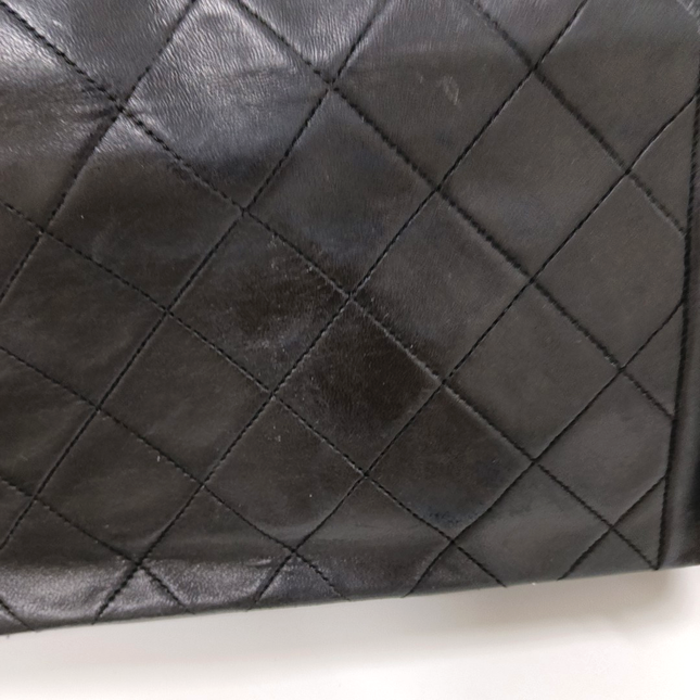 Chanel Diana CC Flap Bag Medium Vintage Black Lambskin Leather with 24k Gold HW, 1989-1991