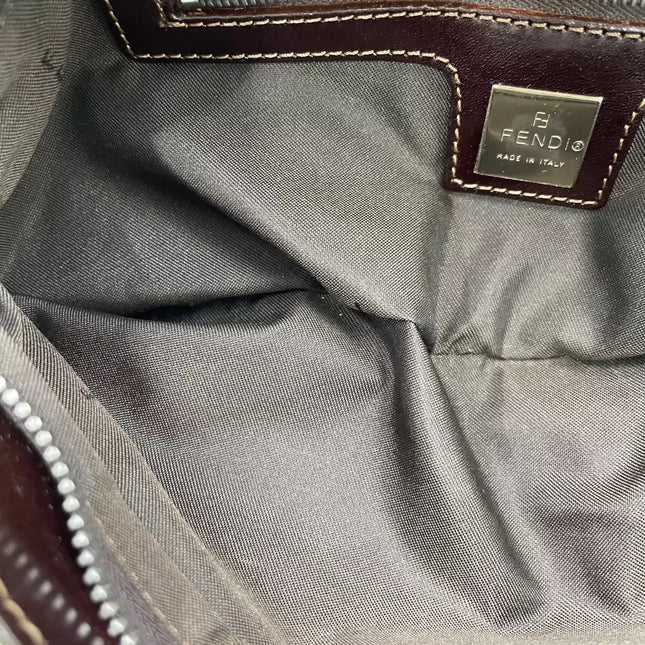Fendi Mamma Baguette Zitronengelbe Perlen-Umhängetasche