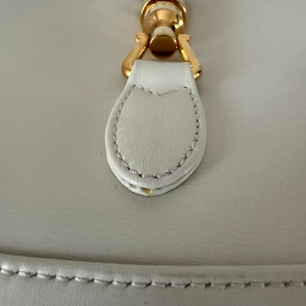 Gucci Jackie 1961 Small Leather Bag White with Strap