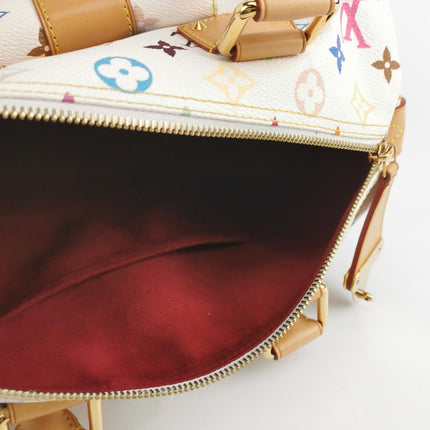 Louis Vuitton x Takashi Murakami Speedy 30 Lock White Multicolor