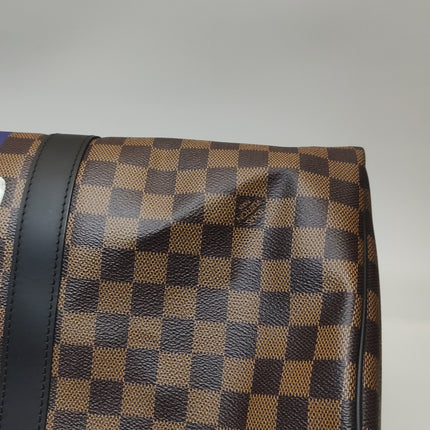 Louis Vuitton Savannah Keepall 45 Bandouliere Giraffe on Brown Damier Canvas