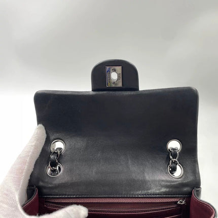 Chanel Classic Flap Mini Black Lambskin Silver Hardware 2011-12