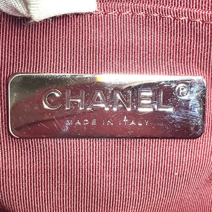 Chanel Flap Bag Mini Burgundy Lambskin Leather Gold & Silver Hardware 2019