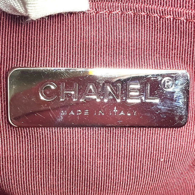 Chanel Flap Bag Mini Burgundy Lambskin Leather Gold & Silver Hardware 2019