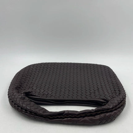 Sold Bottega Veneta Intrecciato Hobo Bag Medium Brown Lambskin leather 40cm Never Worn