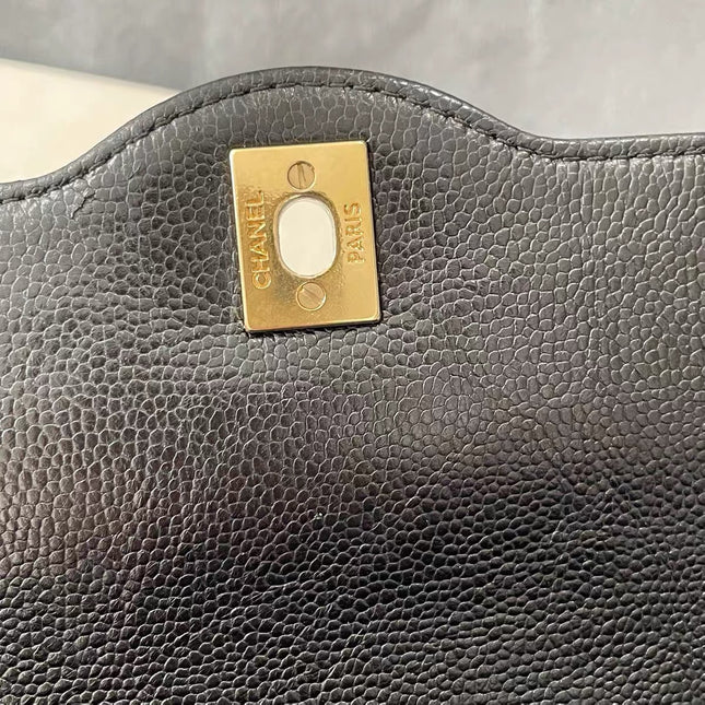Chanel Paris Limited Medium Black Caviar Leather Gold Hardware 2015-16