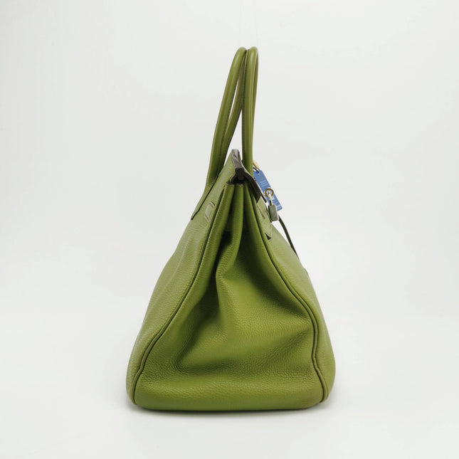 Hermès Birkin 35 Togo Green Vert Anis 37 Palladium Hardware 2008