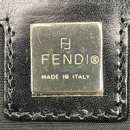 Fendi Baguette Vintage Black Glitter Beads Shoulder Bag
