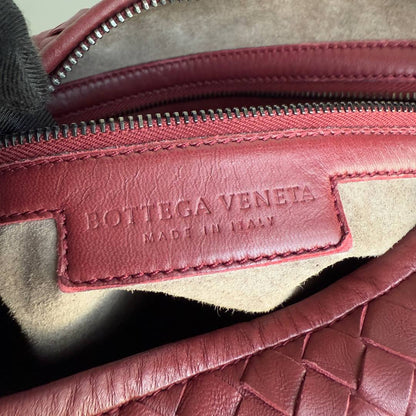 Bottega Veneta Belly Hobo Intrecciato Ancora Red Nappa Leather Medium 40cm