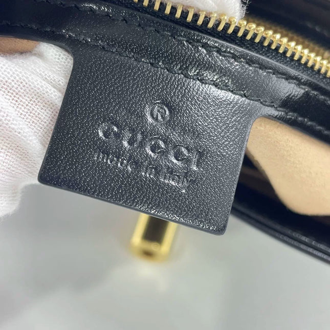 Gucci Jackie 1961 Black Leather Bag Small No Strap