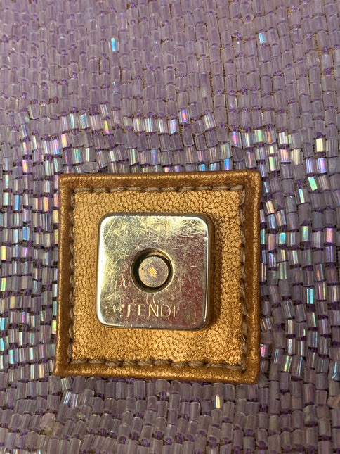 Sold FENDI Baguette Glitter beads Lilac