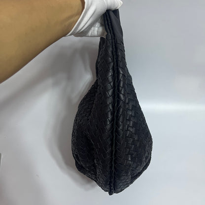 Bottega Veneta Belly Hobo Intrecciato Black Large 50cm