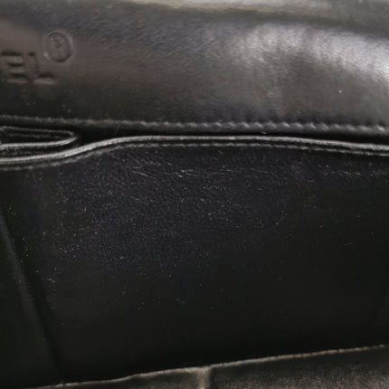 Sold Chanel East West Chocolate Bar Black Leather