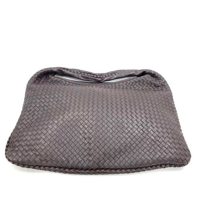 Bottega Veneta Veneta Hobo Maxi Dark Brown Lambskin Leather 52cm-Luxbags