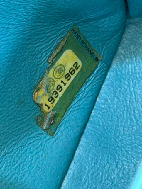 Chanel Classic Flap Mini Blue Lambskin Leather Gold Hardware 2014
