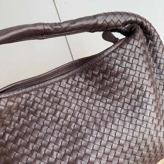 Bottega Veneta Hobo Bag Large Milk Chocolate Brown Lambskin leather 47cm