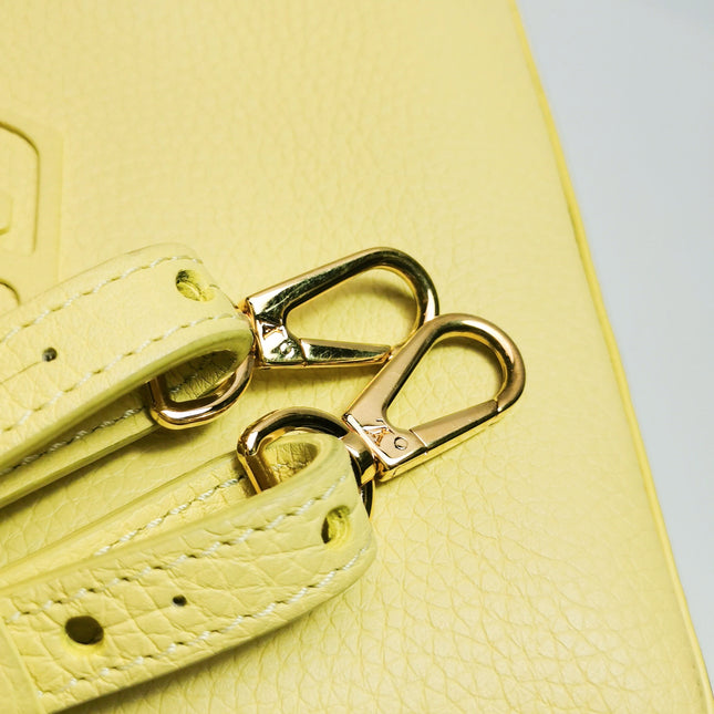 Louis Vuitton Capucines Mini Yellow Leather Crossbody Bag