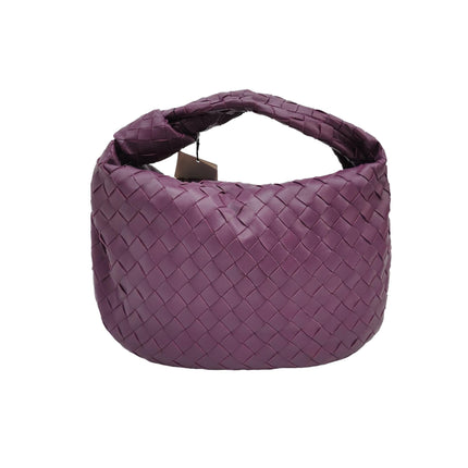 Bottega Veneta Jodie Small Purple Intrecciato Leather Gold Hardware