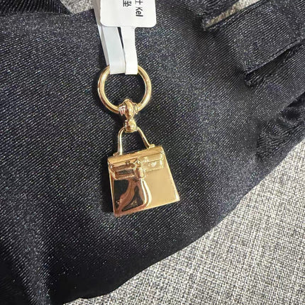 Hermès Top Kelly Pendant Light Rose Gold Necklace Charm Scarf Ring