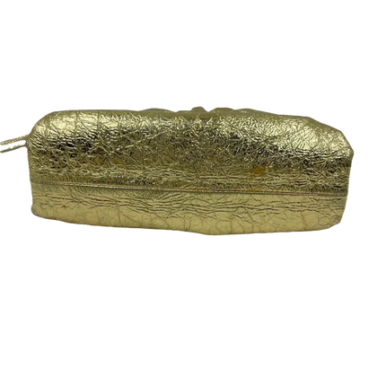 Sold Bottega Veneta Pouch Mini Gold Lambskin Leather