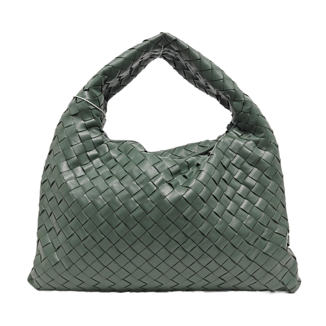 Bottega Veneta Hop Hobo Small Leather Aloe Vera Green