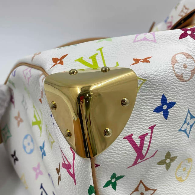 Louis Vuitton x Takashi Murakami Speedy 30 Lock White Multicolor