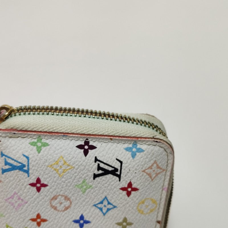 Louis Vuitton x Takashi Murakami Card Holder Zippy White Multicolor