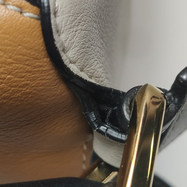 Loewe Puzzle Medium Tricolor Black Yellow Calfskin leather bag