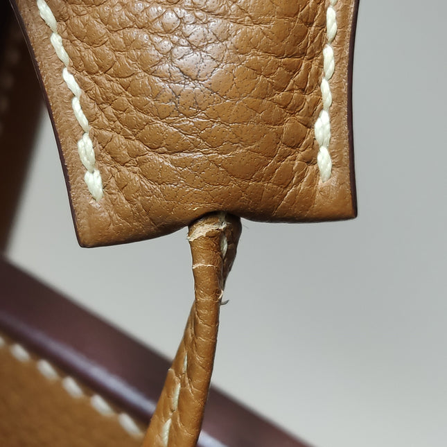 Hermes Birkin 35 Gold Togo Calfskin Leather Palladium Hardware 2004