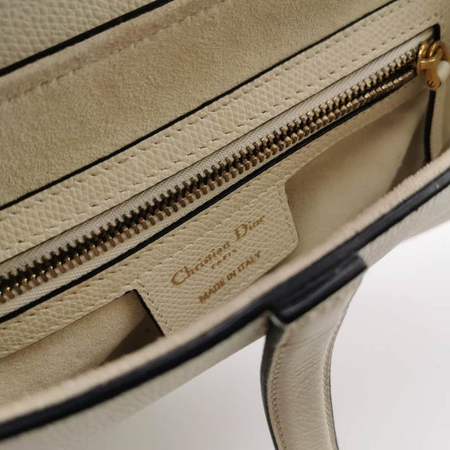 Sold Dior Saddle Medium White 2019 Grained Leather Handbag