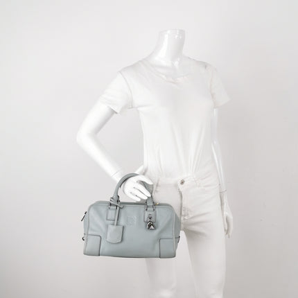 Loewe Amazona 29 Blue Leather Elephant Lock Silver-tone Hardware