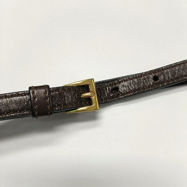 Prada Bonnie Medium Soft Lux Brown Shiny Calfskin Leather Shoulder Bag