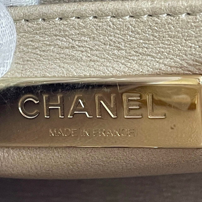 Chanel Classic Flap Mini Square Star Purse Gold Patent Calfskin Leather Mirror Glaze