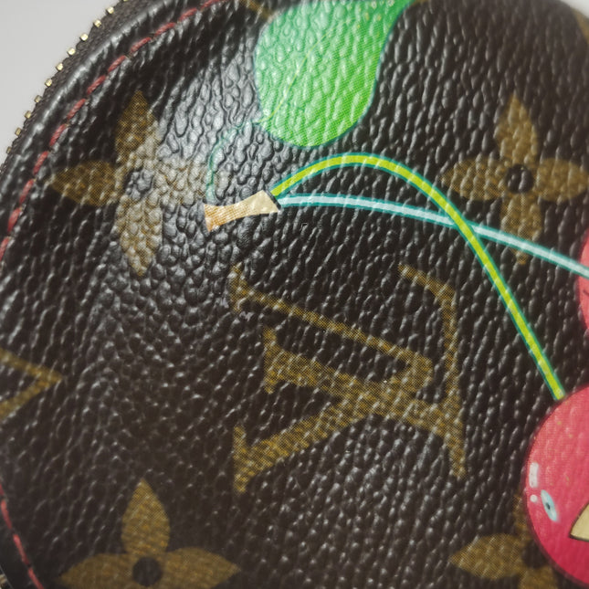 Louis Vuitton x Takashi Murakami Cherry on Monogram Coin Purse