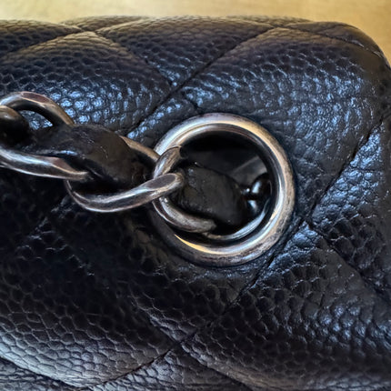 Chanel Classic Flap Mini Black Caviar Silver Hardware 2015-2016