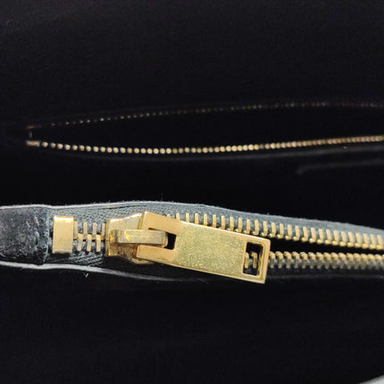 Saint Laurent Sac De Jour Small Black and White Striped Leather Handbag