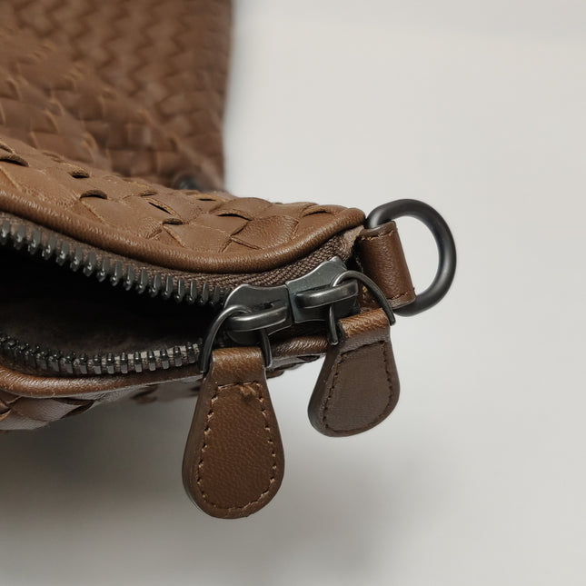 Bottega Veneta Maxi Convertible Tote Dark Chocolate Brown Leather 50cm