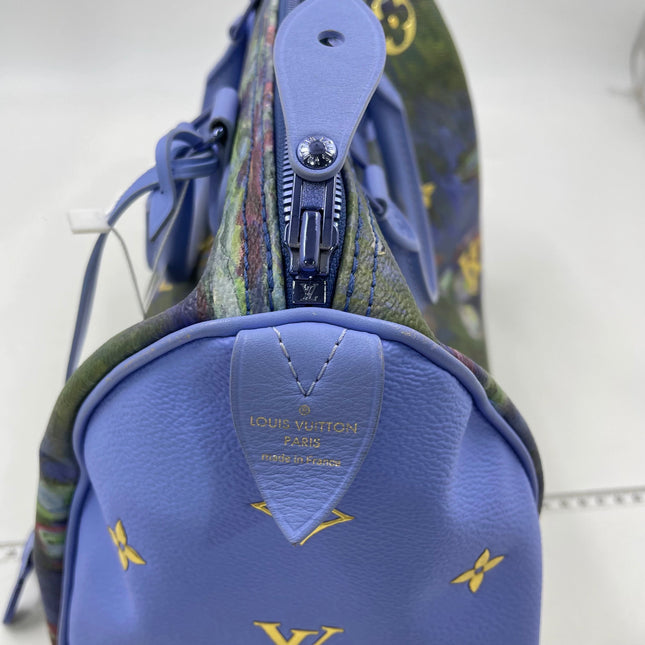 Louis Vuitton x Jeff Koons Speedy 30 Monet Water Lilies Top Handle Bag