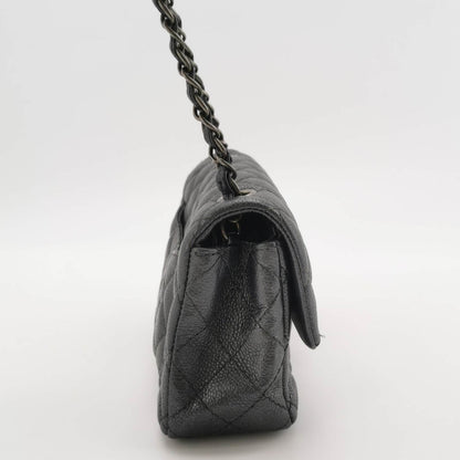 Sold Chanel Classic Flap Rectangular Mini Gunmetal Grey Caviar Leather Crossbody Bag