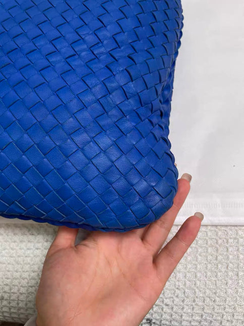 Bottega Veneta Hobo Bag Lambskin leather Royal Blue Medium 45cm