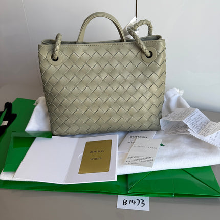 Bottega Veneta Small Andiamo Travertine Handbag